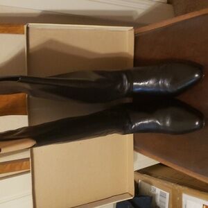 Vintage NINE WEST - Black leather dress boots. BRAND NEW IN BOX